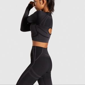 GYMSHARK GEO SET seamless long sleeve & legging